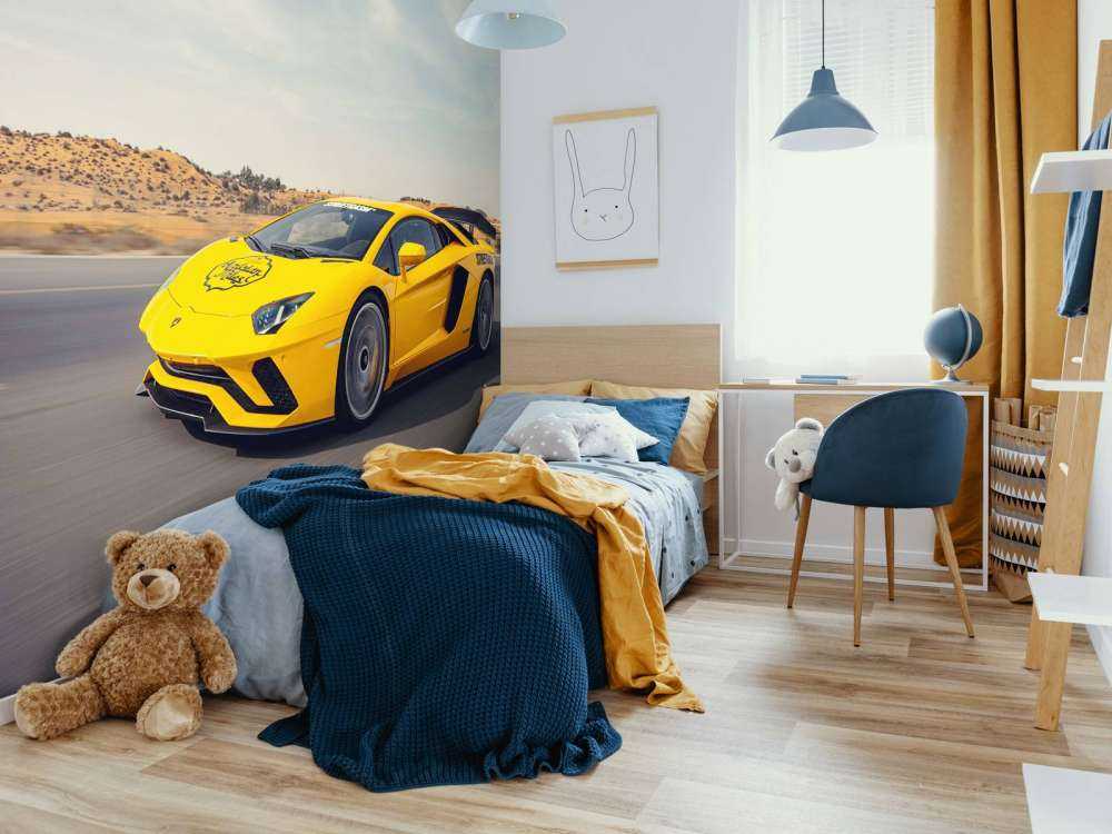 Lamborghini Aventador en action