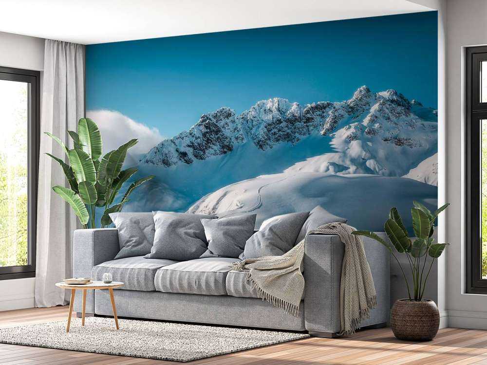 Pente ressentie dans le silence alpin