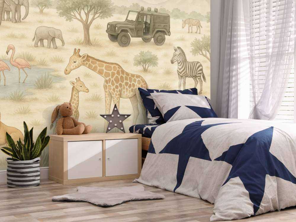 Safari aventureux dans la savane.