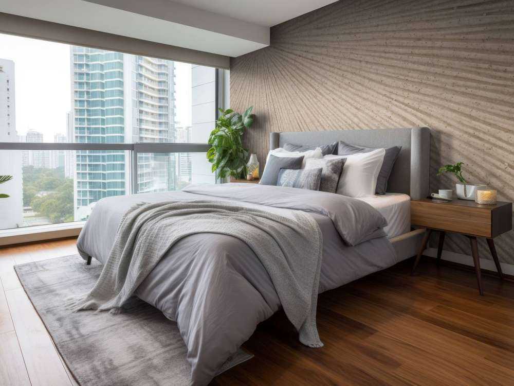 Structure avec lignes Soleil en beige