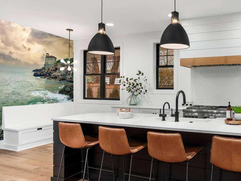 Vieux château sur la côte