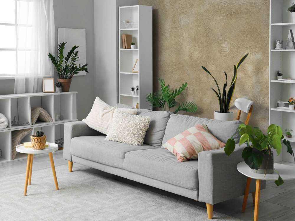 Mur avec des taches et des rayures