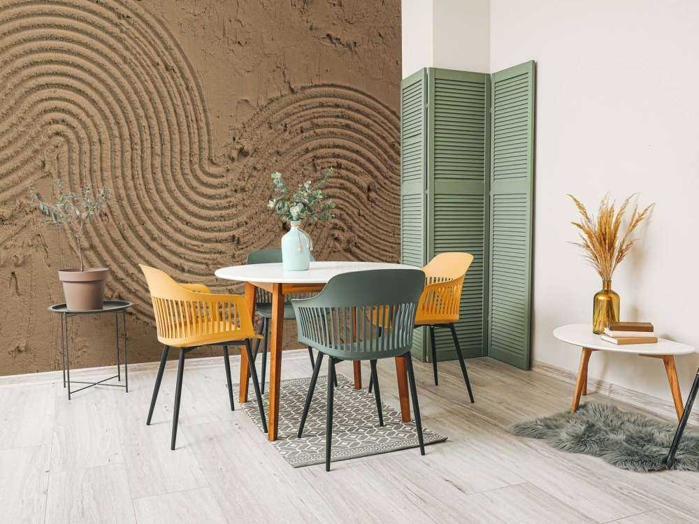 Structure Art en brun doré