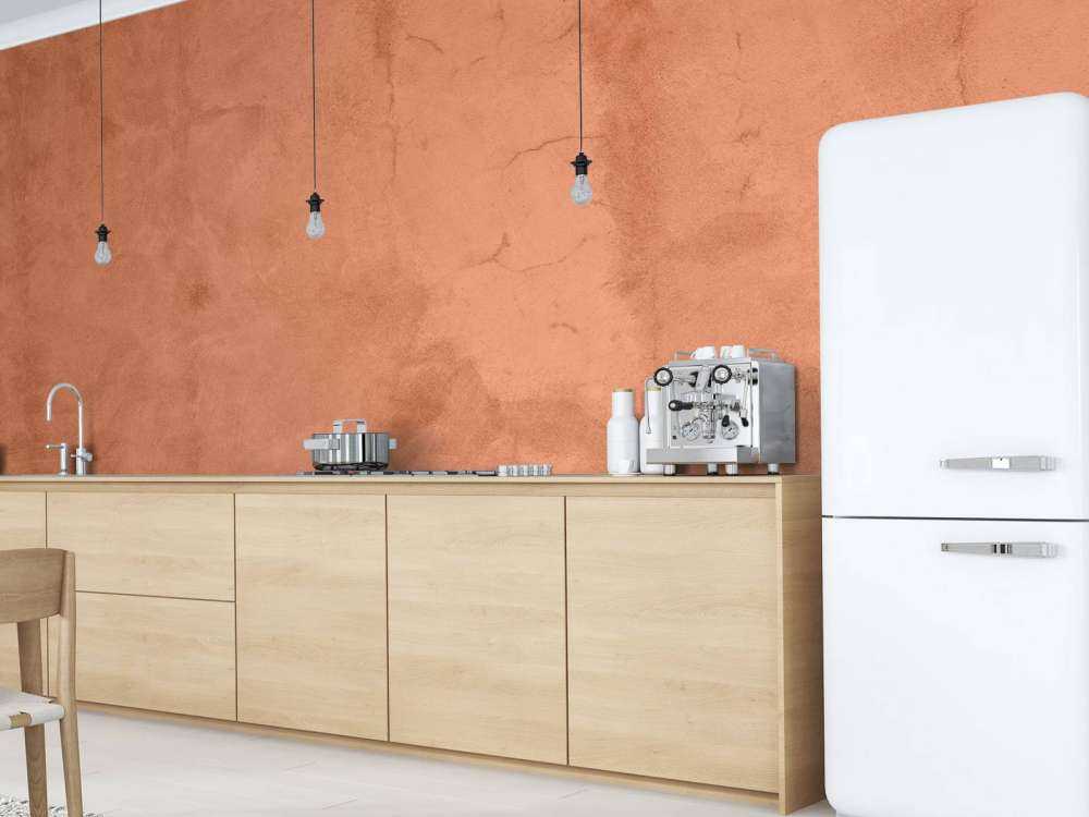 Béton couleur terracotta