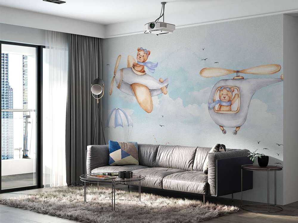 Des ours dans le ciel bleu