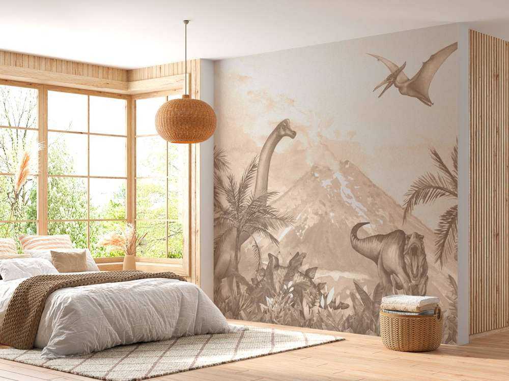 Divers dino's en taupe