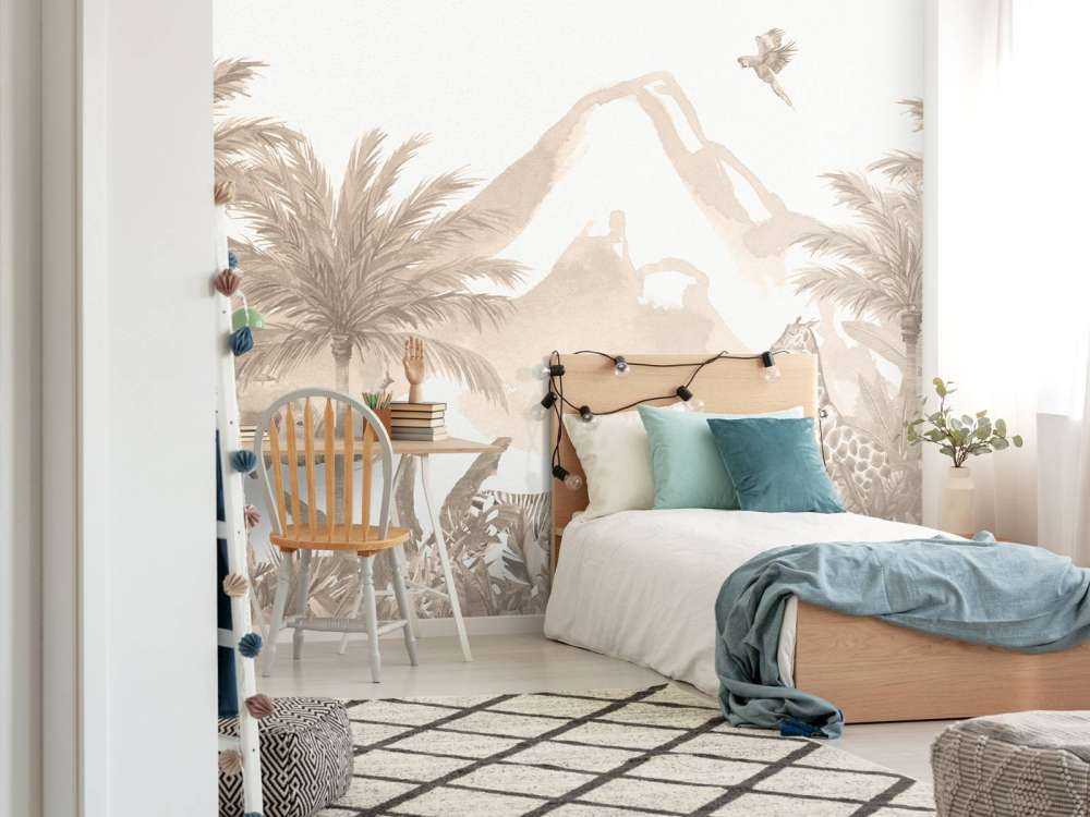 Animaux de la jungle en taupe