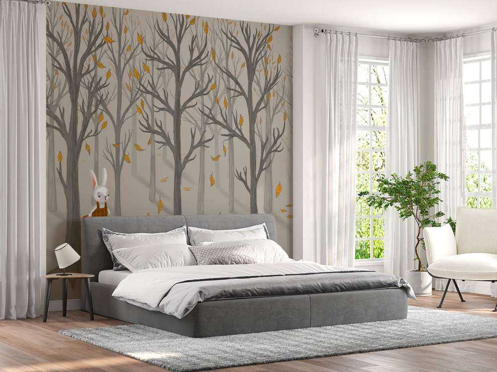 Animaux de la forêt en automne