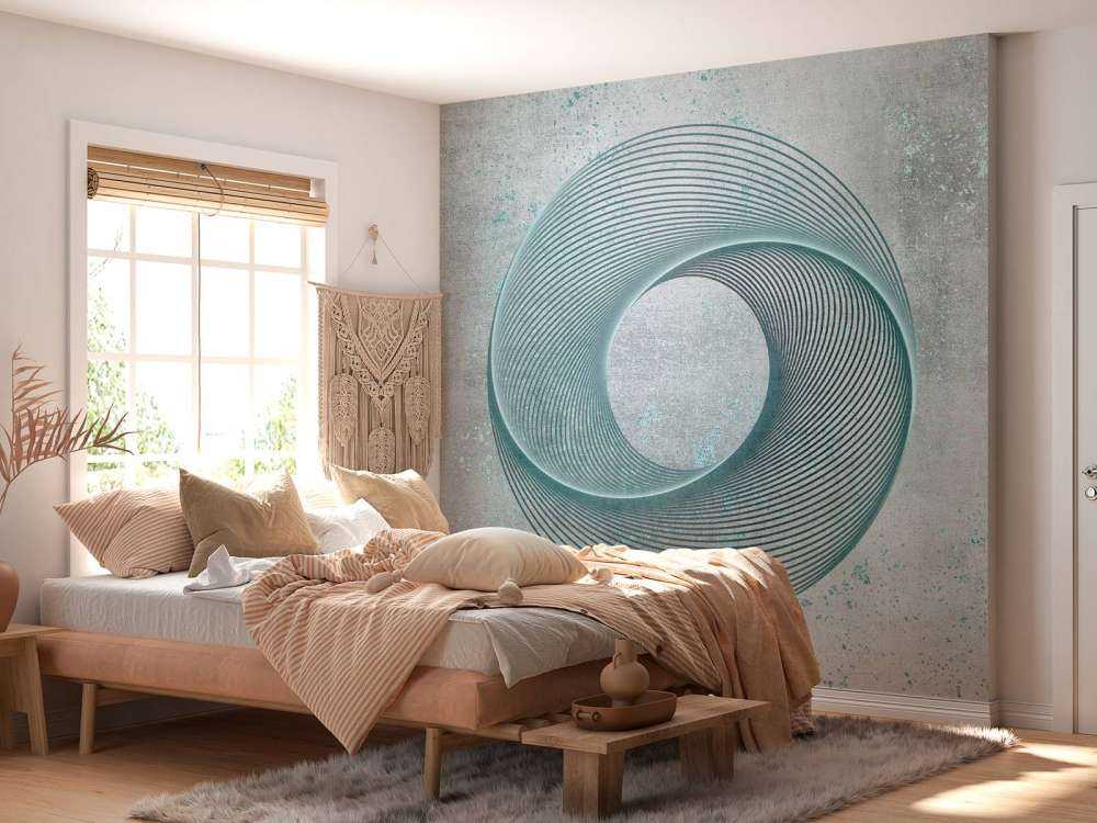 Geometrical line art circle