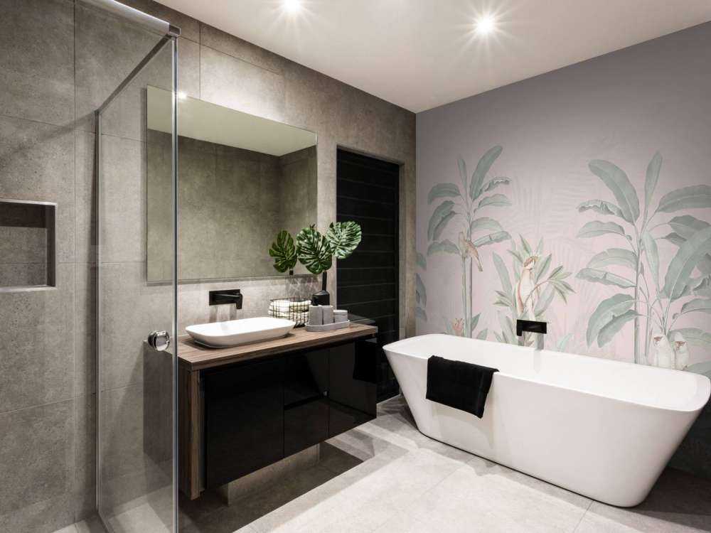 Paysage de la jungle vintage - rose blush