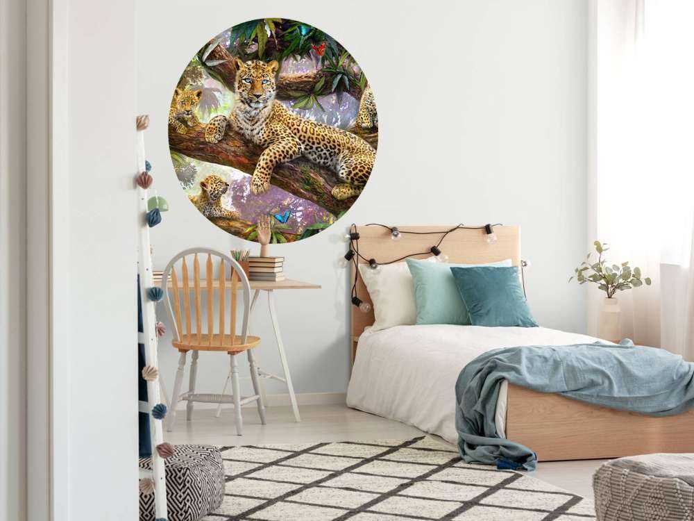 Tree Top Leopard Family