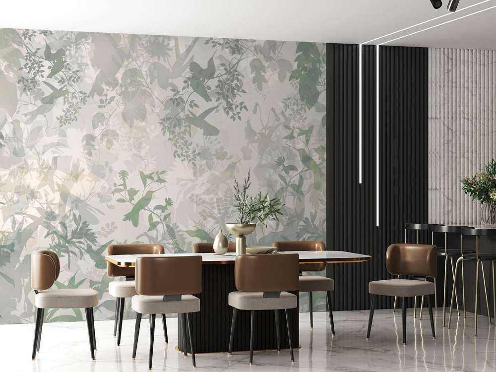 Symphonie de jardin en vert foncé