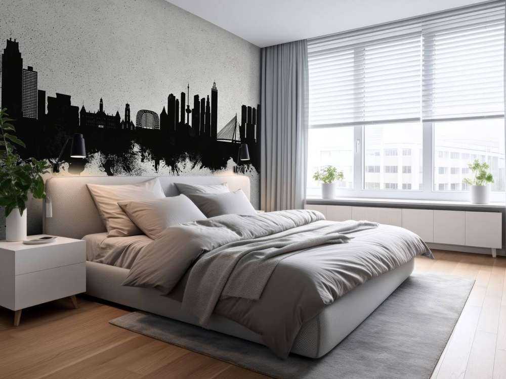 Aquarelle skyline, Rotterdam