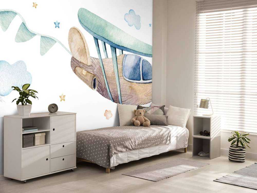 Avion à l'aquarelle