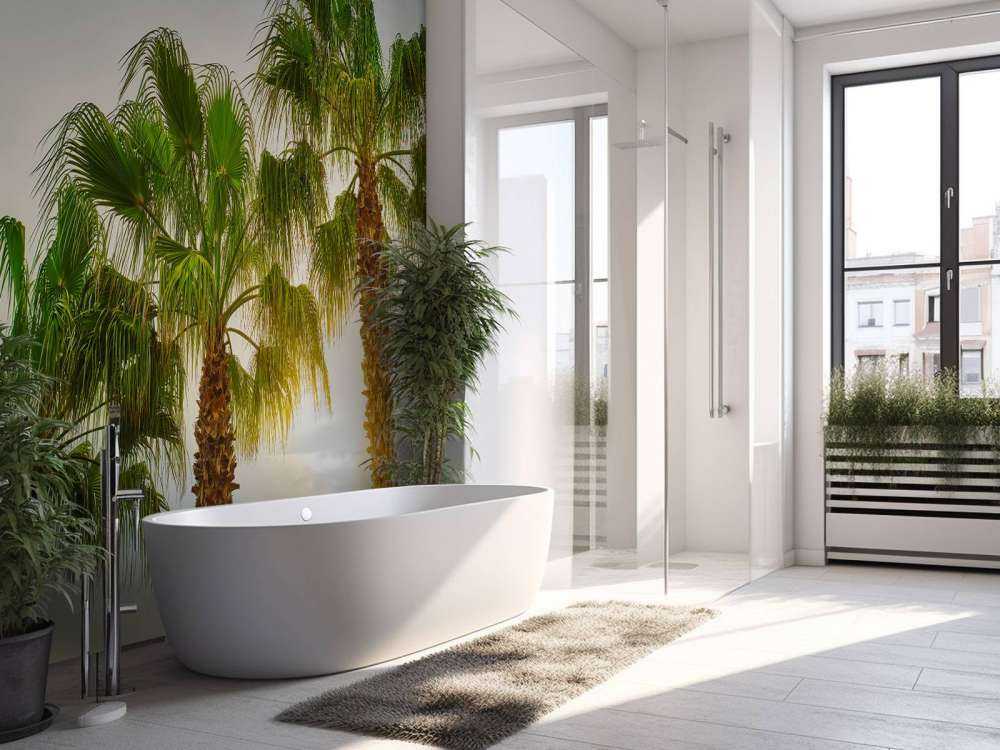 Des palmiers au soleil