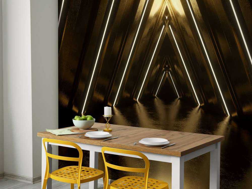 Tunnel doré et sombre