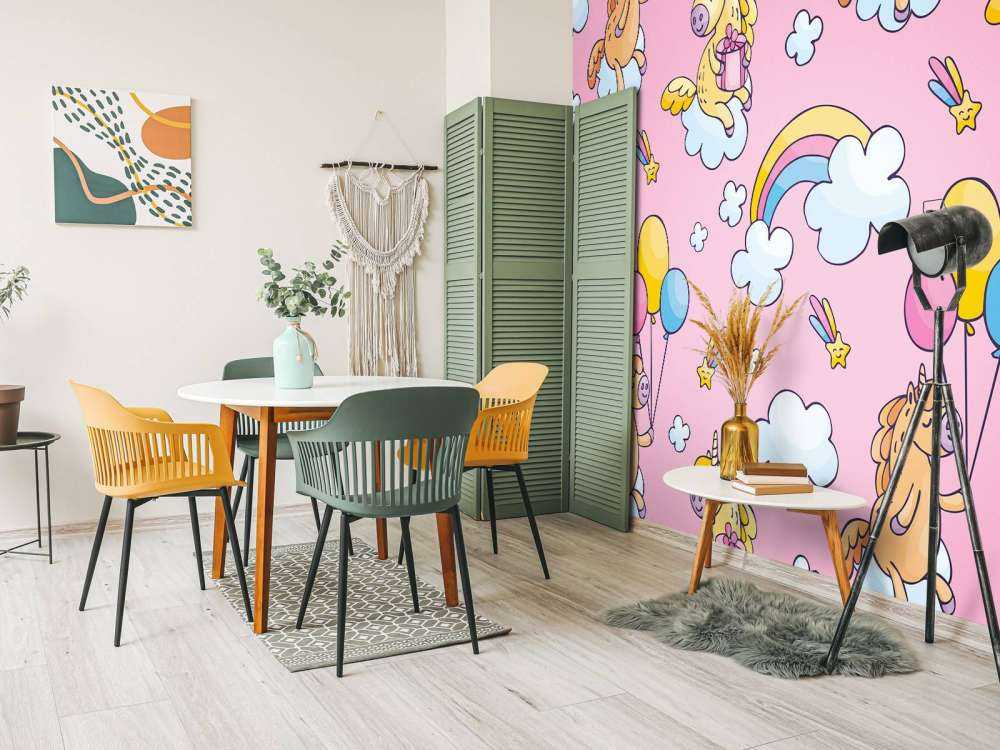 Licornes avec des ballons