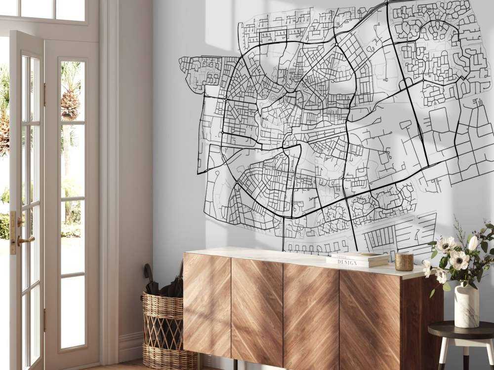 Carte de Leeuwarden, blanc