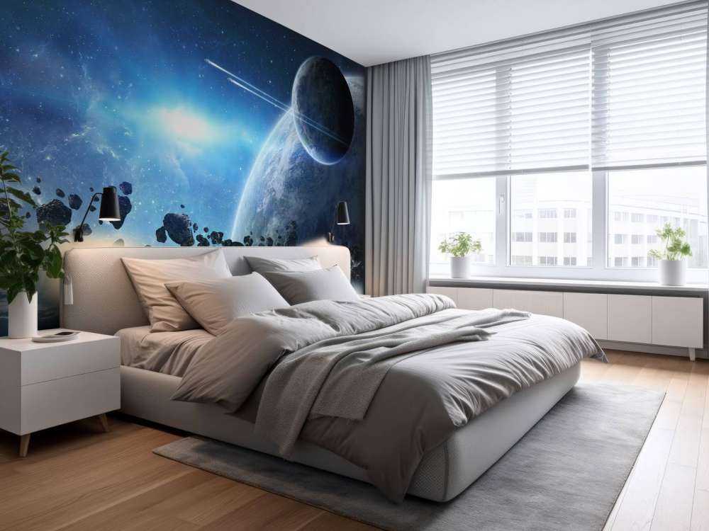 Lever de soleil dans l'espace