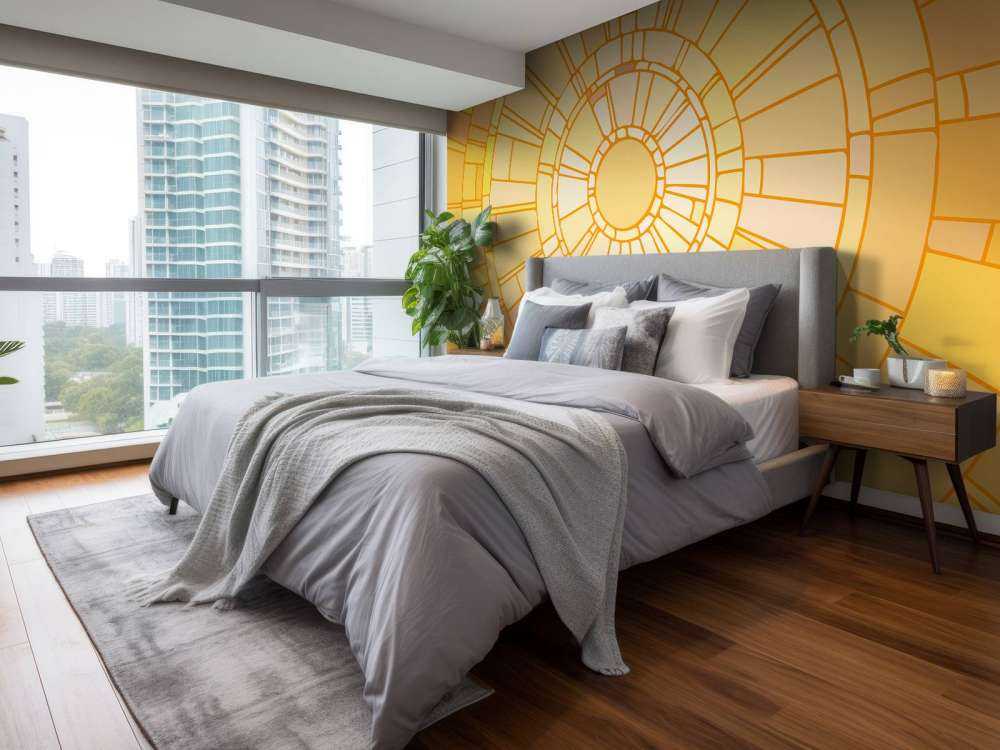 Mosaïque rayons de soleil