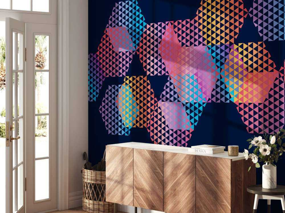 Hexagones colorés