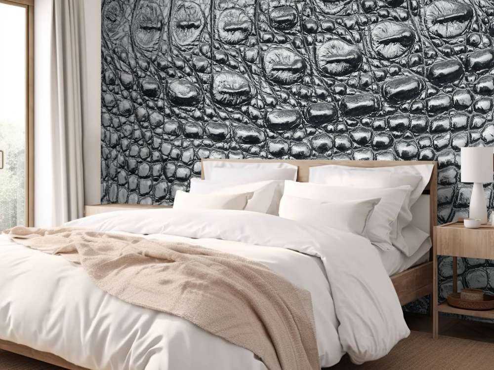 Peau de crocodile noir