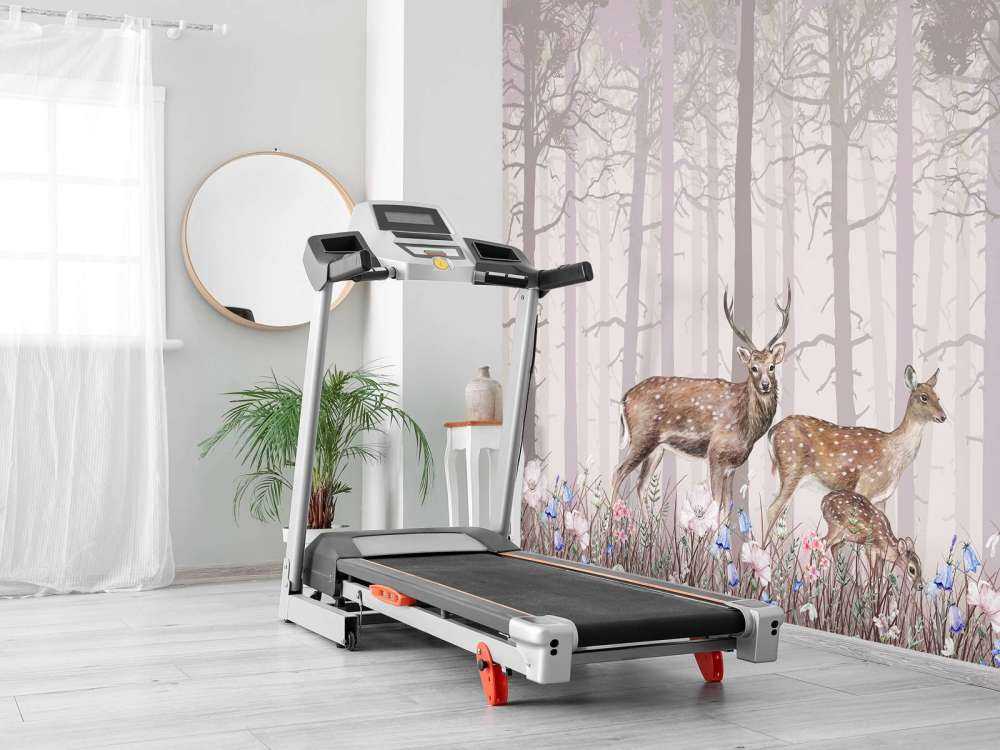 Famille de cerfs, rose