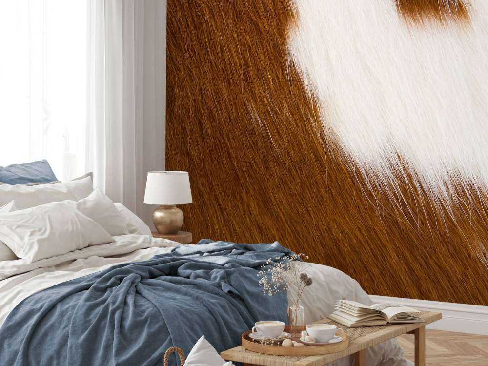 Cuir de vachette rouge et blanc cuir de vachette