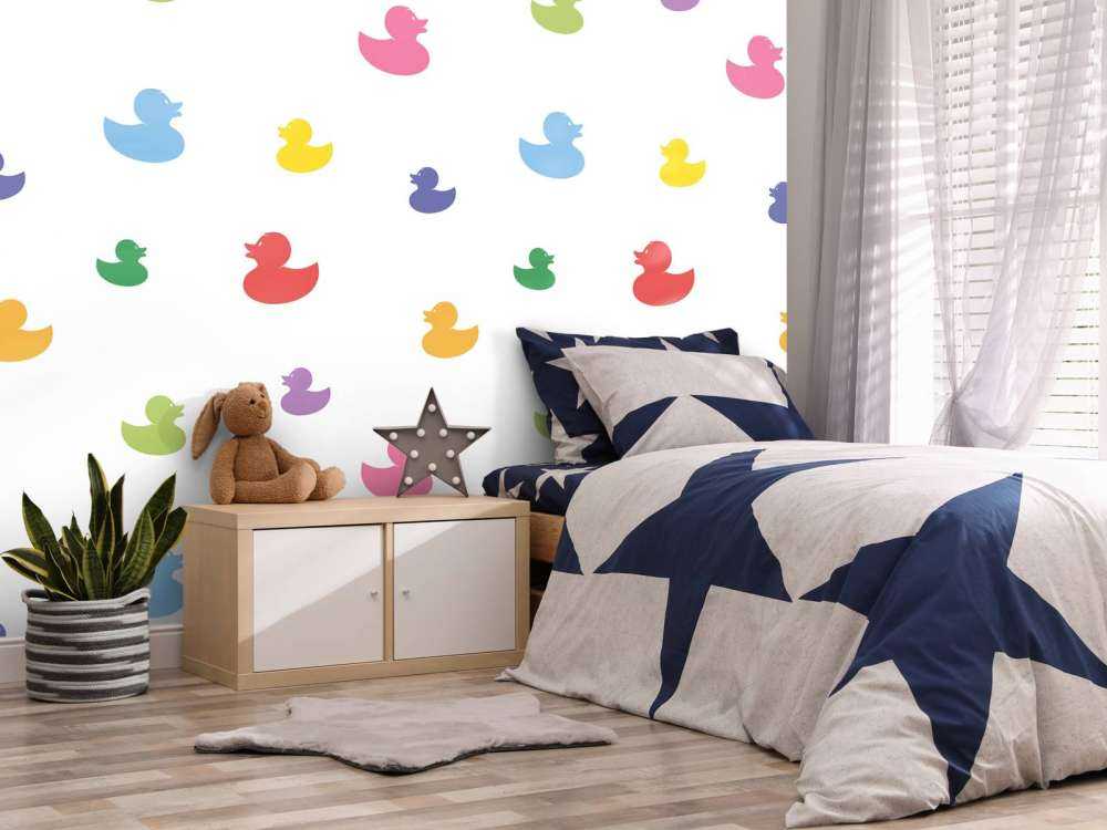 Canards de bain colorés