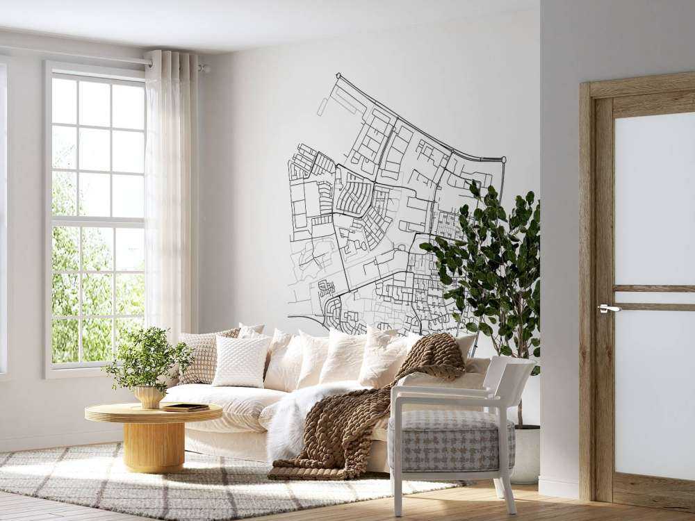 Carte de Dronten, blanc