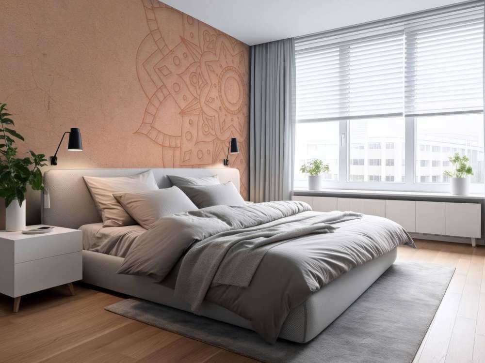 Mandala géométrique terreux