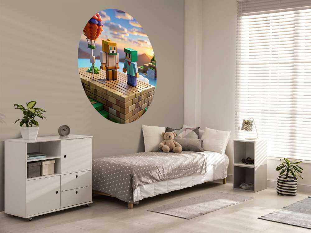 Ballon à air chaud dans la vallée des pixels