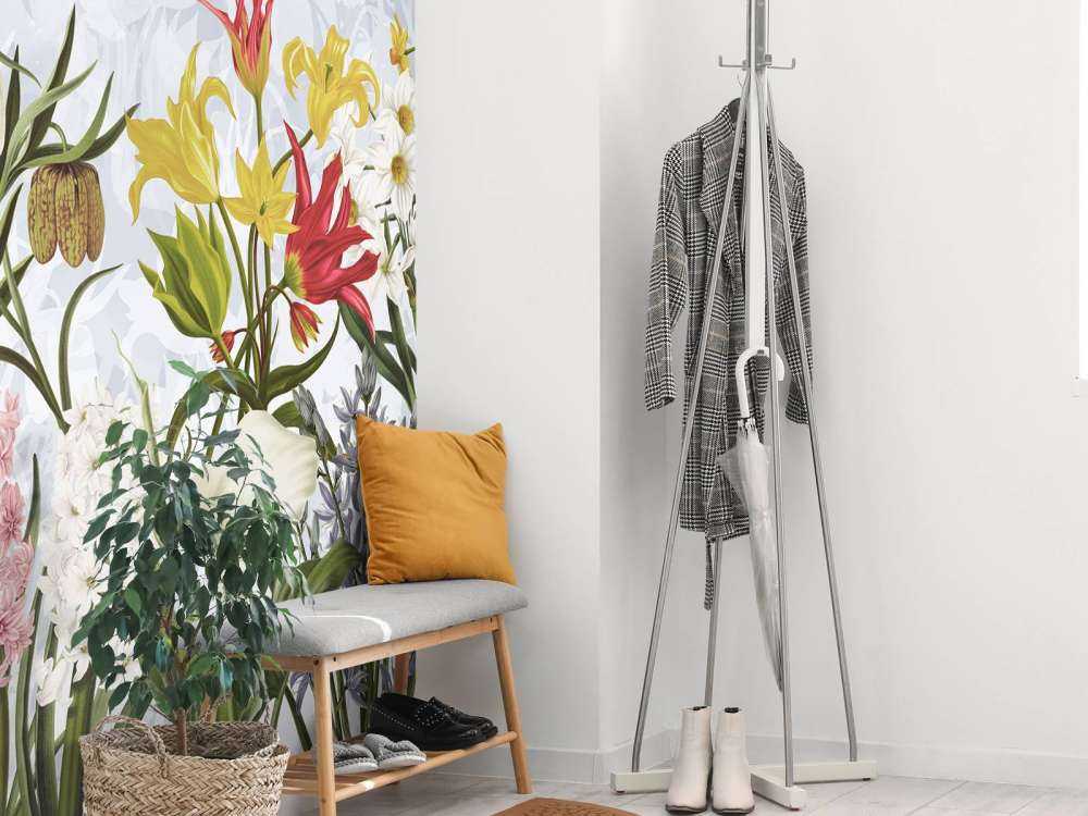 Fleurs de printemps - Ciel bleu nuageux