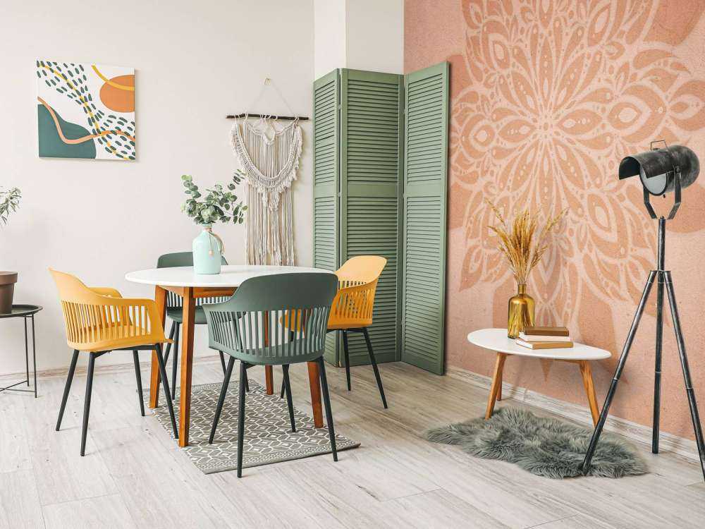 Mandala de terre fleuri