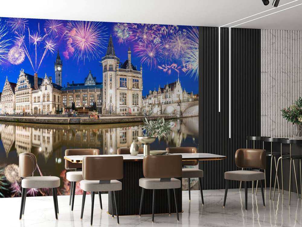 Feux d'artifice sur Gand