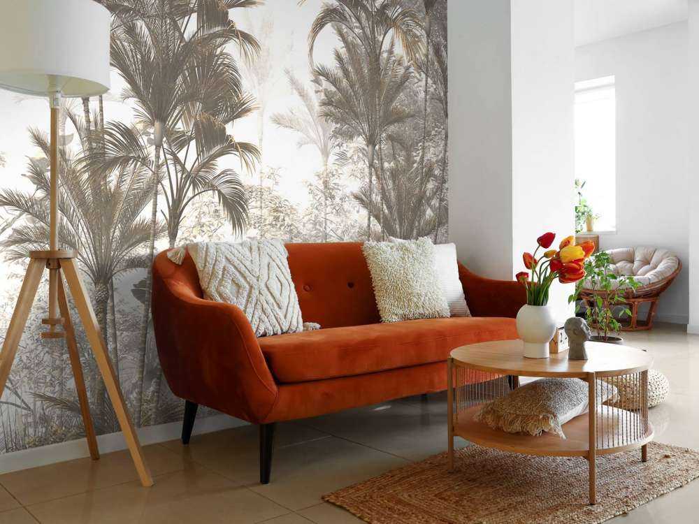 Lumière Solaire à travers les Palmiers