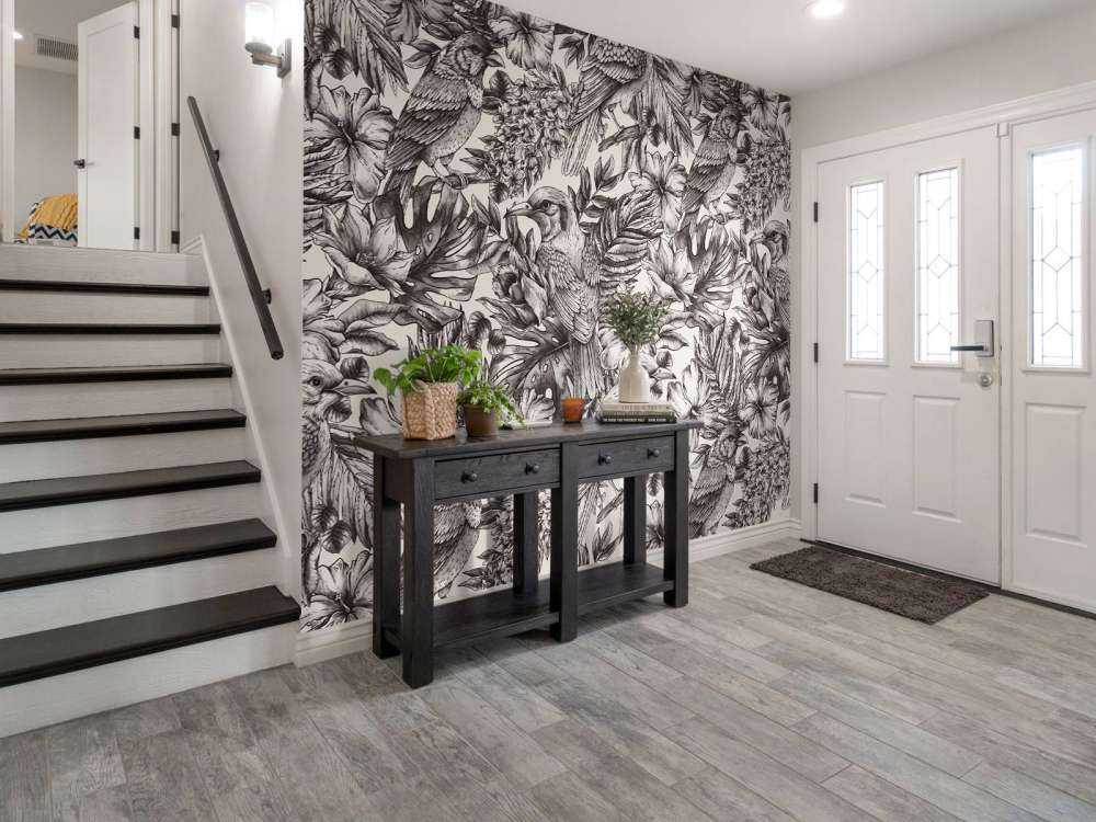 Symphonie d'oiseaux floraux