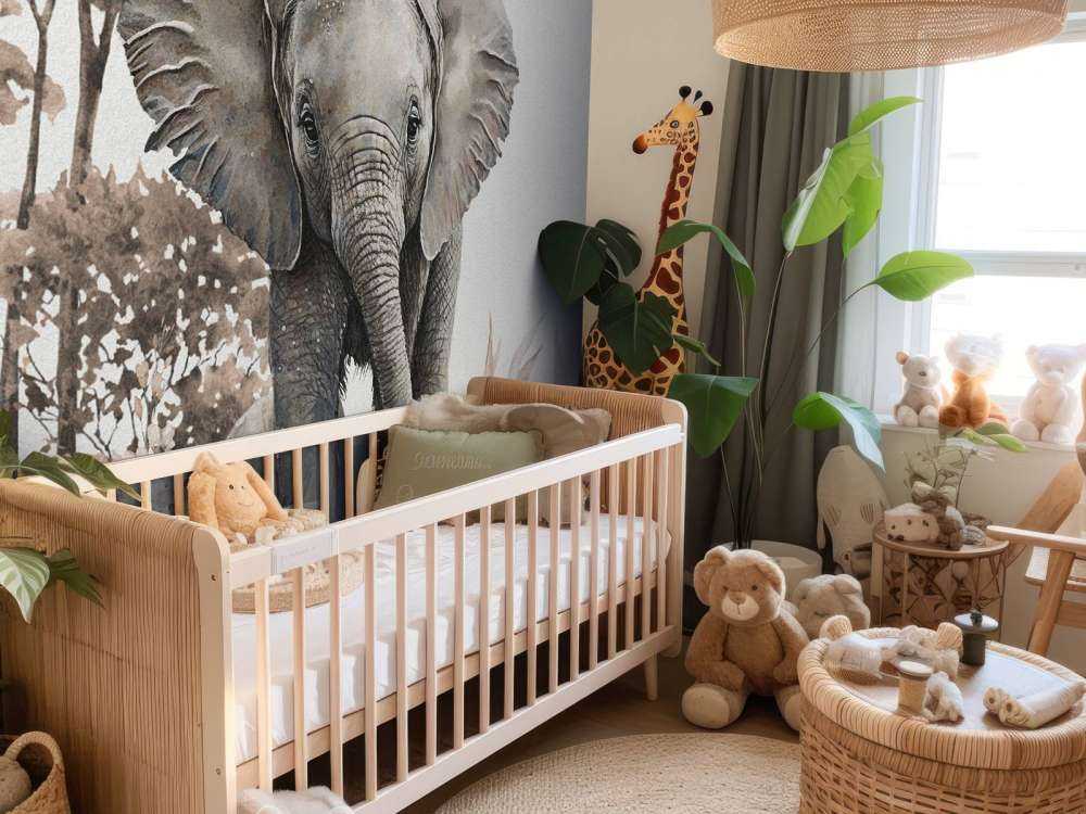 Bébé éléphant de la jungle taupe