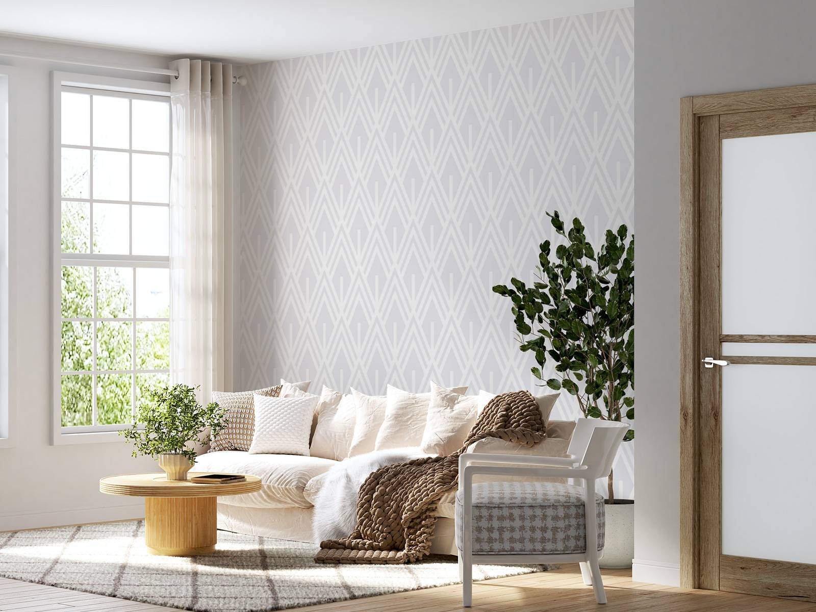 Art déco vintage gris