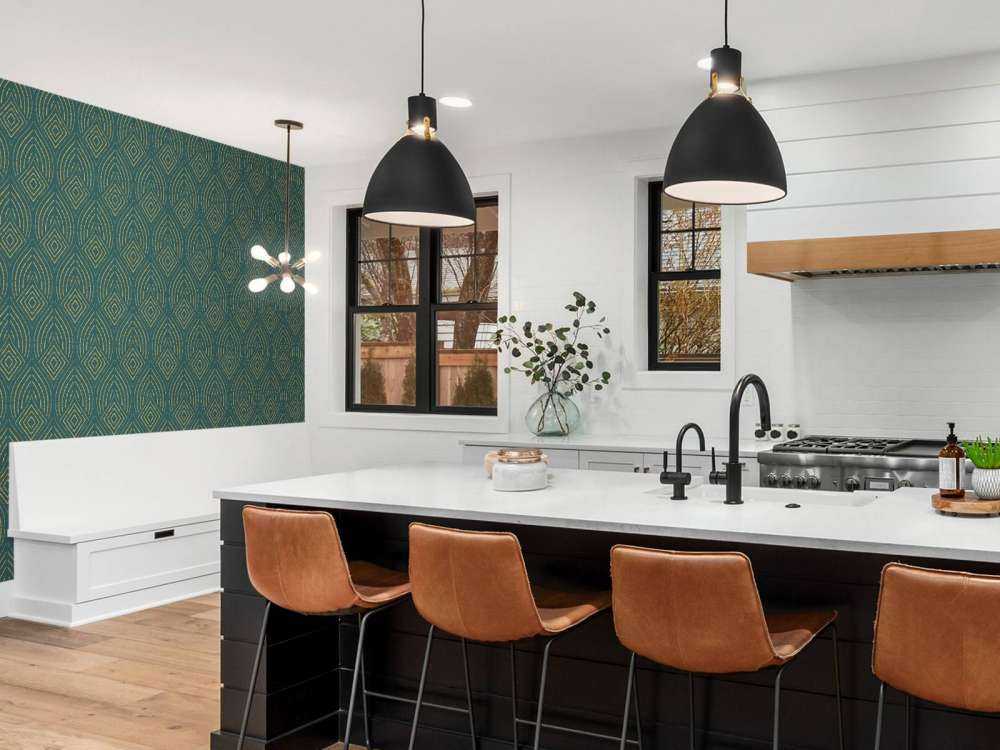 Motif abstrait de paon