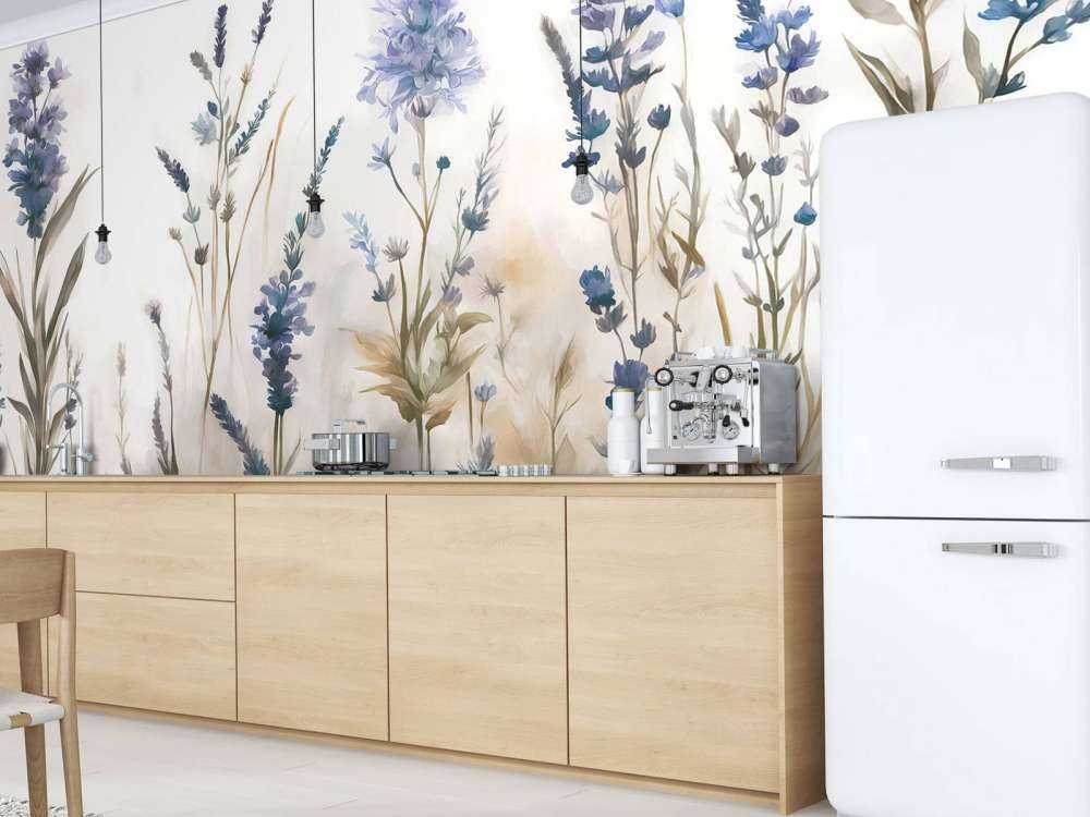 Lavande Clair Seamless Doux Bleu