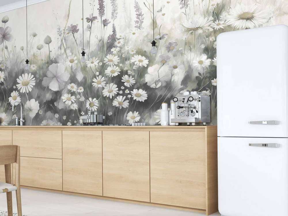 Verdure luxuriante de l'été vert olive