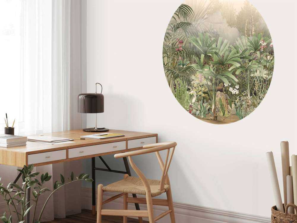 Matin dans le Jardin Tropical Vert