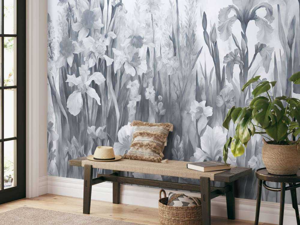 Printemps parfumé - bleu marine