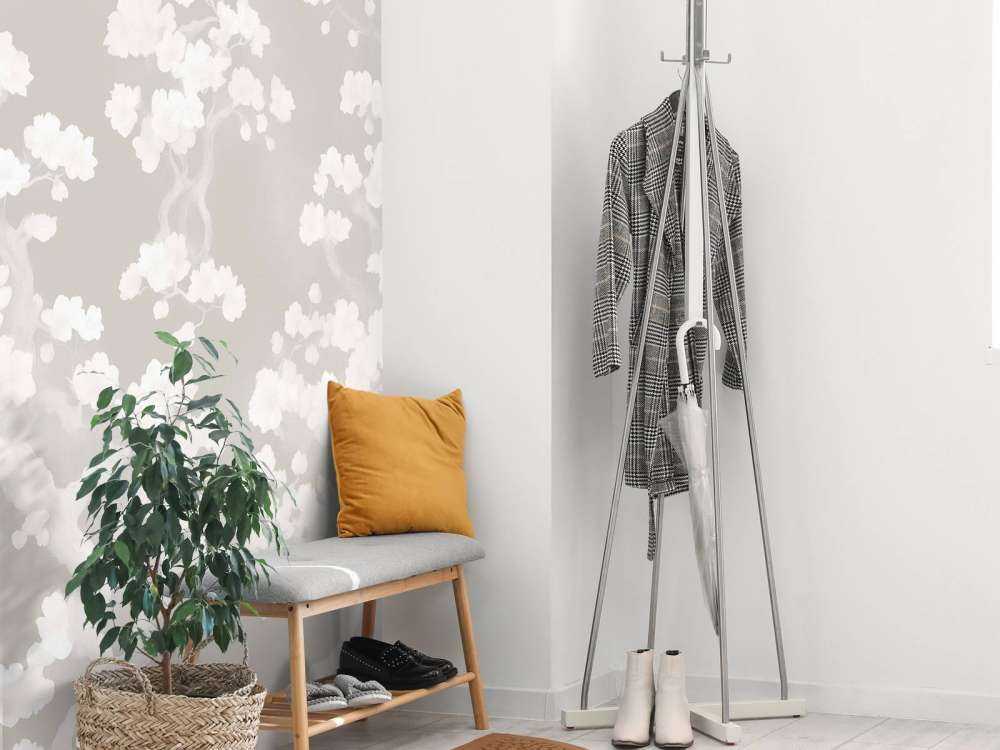 Forêt en fleurs merveilleuse - taupe