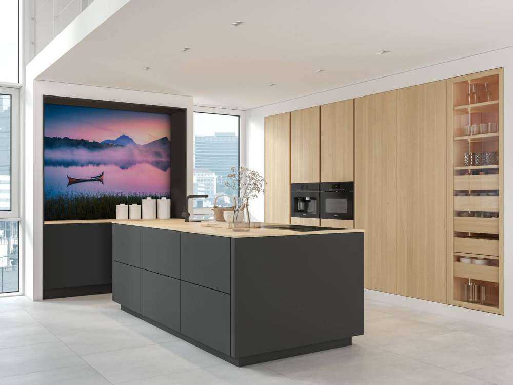 Lever de soleil brumeux au lac