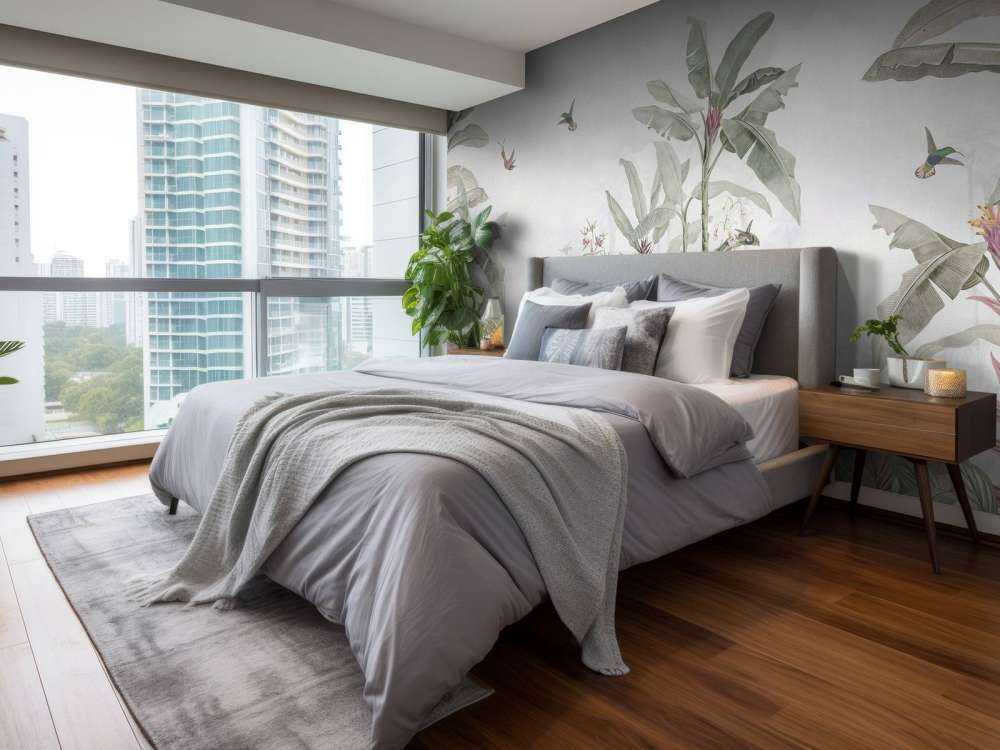 Colibris parmi les feuilles tropicales