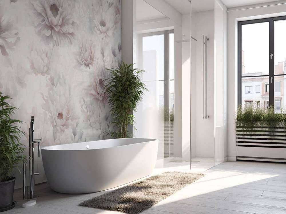 Mur romantique orange