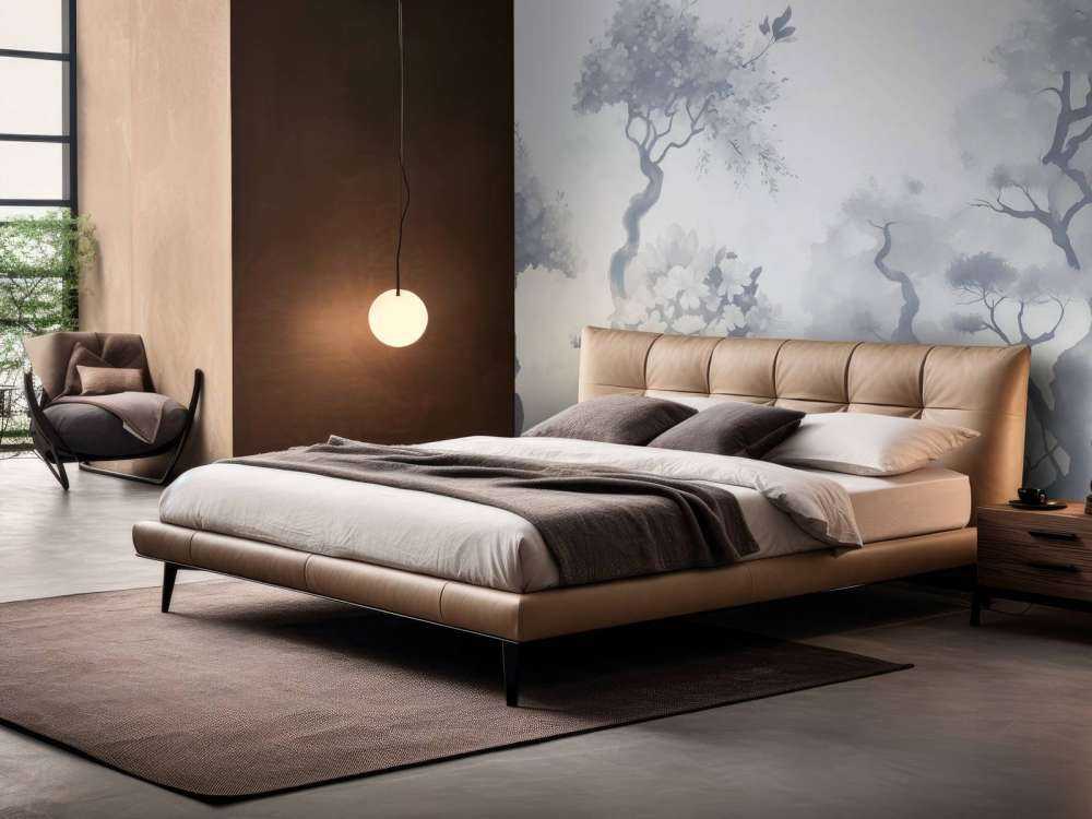 Arbres en fleurs marron