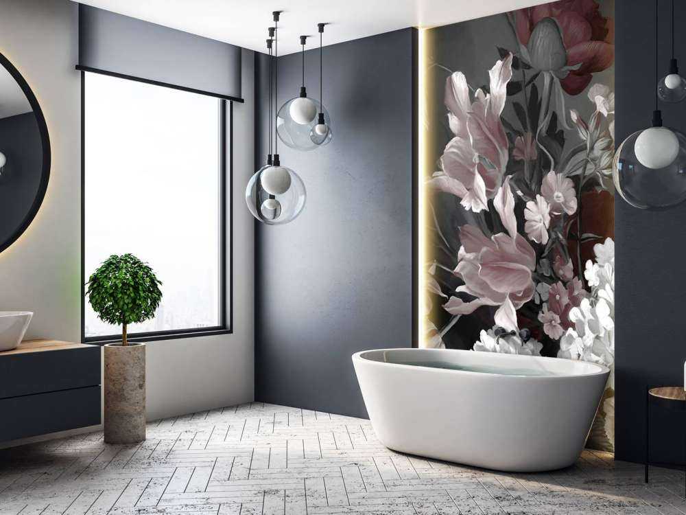 Bouquet avec des tulipes rouges